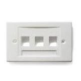 Presa Utente - PLACCA 503 PER 3 KEYSTONE BIANCA