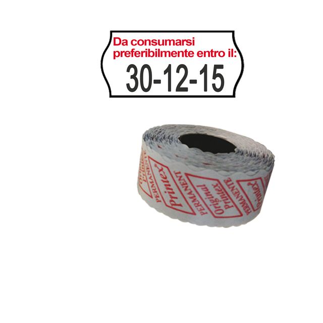 Printex - pack 10 rotoli Rotolo da 1000 etichette a onda per Printex Smart 8/26…