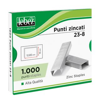 Punti KH - 23/8 - alti spessori - acciaio zincato - metallo - Lebez - conf. 100…