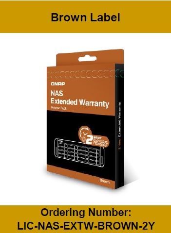 QNAP Extended Warranty Brown Label - Contratto di assistenza esteso - parti e m…