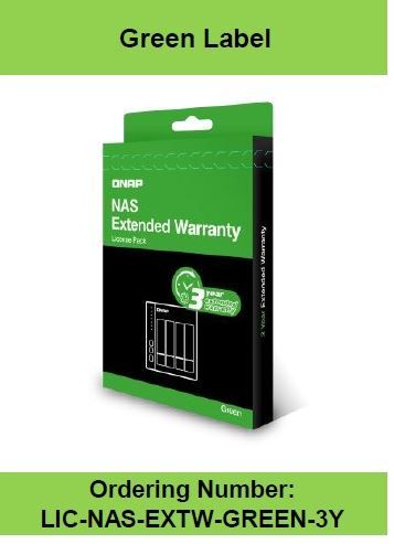 QNAP Extended Warranty Green Label - Contratto di assistenza esteso - parti e m…