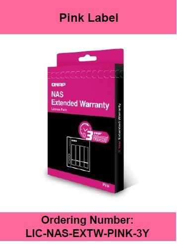 QNAP Extended Warranty Pink Label - Contratto di assistenza esteso - parti e ma…