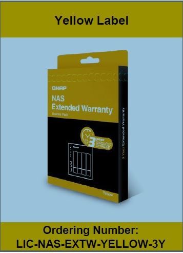QNAP Extended Warranty Yellow Label - Contratto di assistenza esteso - parti e …