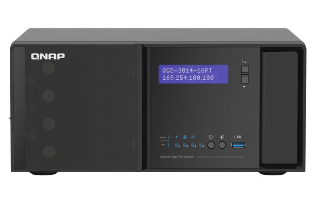 QNAP QGD-3014-16PT - Switch - intelligente - 16 x 10/100/1000 (PoE+) + 2 x comb…