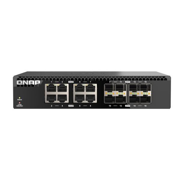 QNAP QSW-3216R-8S8T - Switch - 8 x 100/1000/2.5G/5G/10GBase-T + 8 x 10Gb Ethern…
