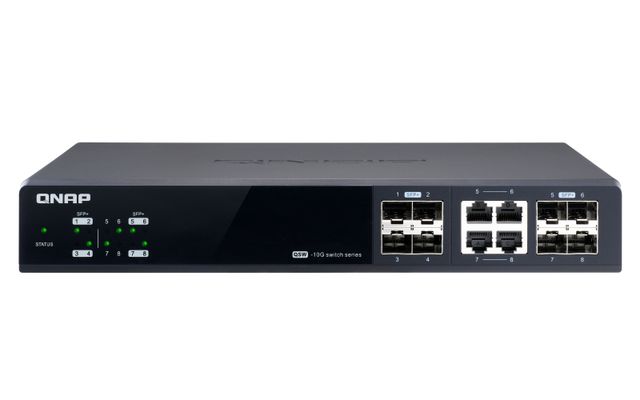 QNAP QSW-M804-4C - Switch - gestito - 4 x 10 Gigabit SFP+ + 4 x combo 10 Gigabi…