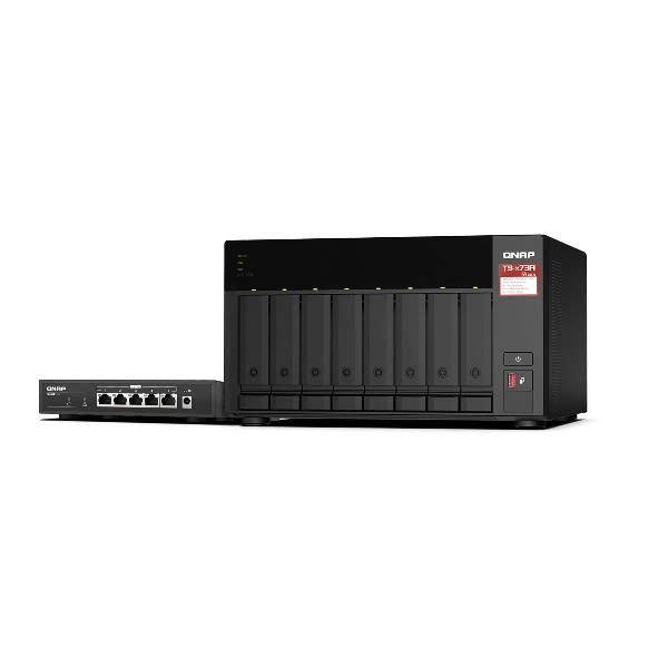 QNAP TS-873A - Server NAS - 8 alloggiamenti - SATA 6Gb/s - RAID RAID 0, 1, 5, 6…