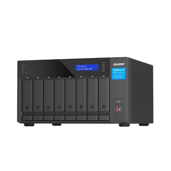 QNAP TVS-H874 - Server NAS - 8 alloggiamenti - SATA 6Gb/s - RAID 0, 1, 5, 6, 10…
