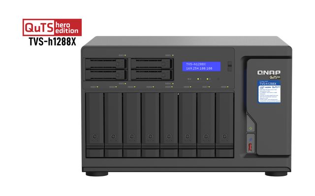 QNAP TVS-h1288X - Server NAS - 12 alloggiamenti - SATA 6Gb/s - RAID 0, 1, 5, 6,…