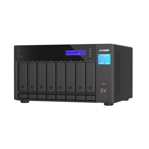QNAP TVS-h874T - Server NAS - 8 alloggiamenti - SATA 6Gb/s - RAID RAID 0, 1, 5,…