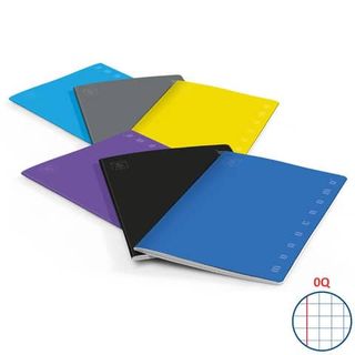 Quaderno Monocromo - A5 - 5 mm c/margine - 80gr - 42 fogli - Pigna