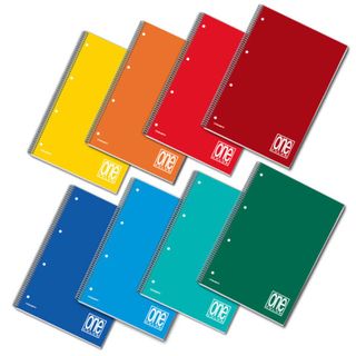 Quaderno One Color - A5+ - 5mm - 60 fogli - 80 gr - c/fori - spiralato - Blaset…