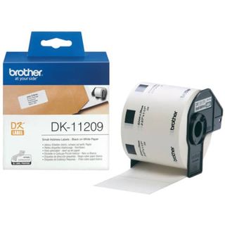 ROTOLO 800 ETICHETTE IN CARTA NERO SU BIANCO 29 MM X 62 MM