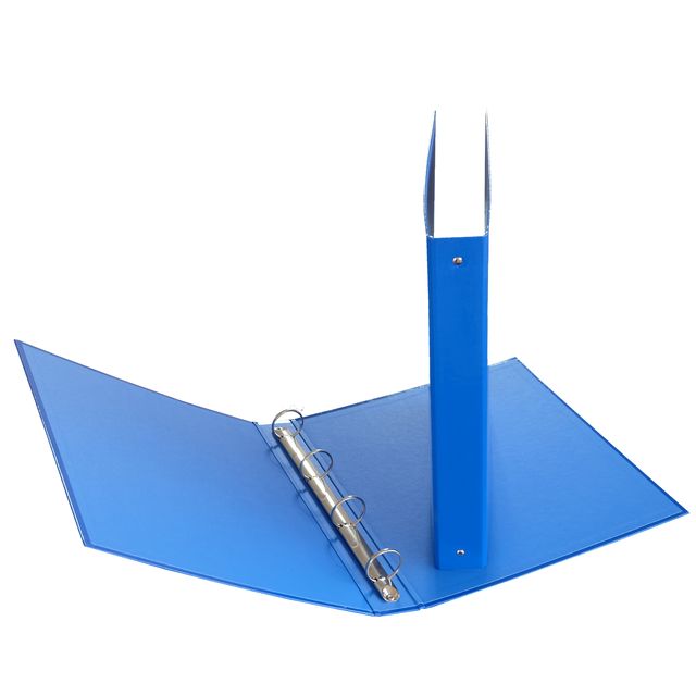 Raccoglitore - 22 x 30 cm - 4 anelli tondi 30 mm - dorso 4 cm - azzurro - Starl…