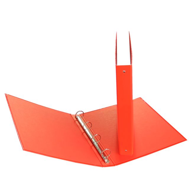Raccoglitore - 22 x 30 cm - 4 anelli tondi 30 mm - dorso 4 cm - rosso - Starline