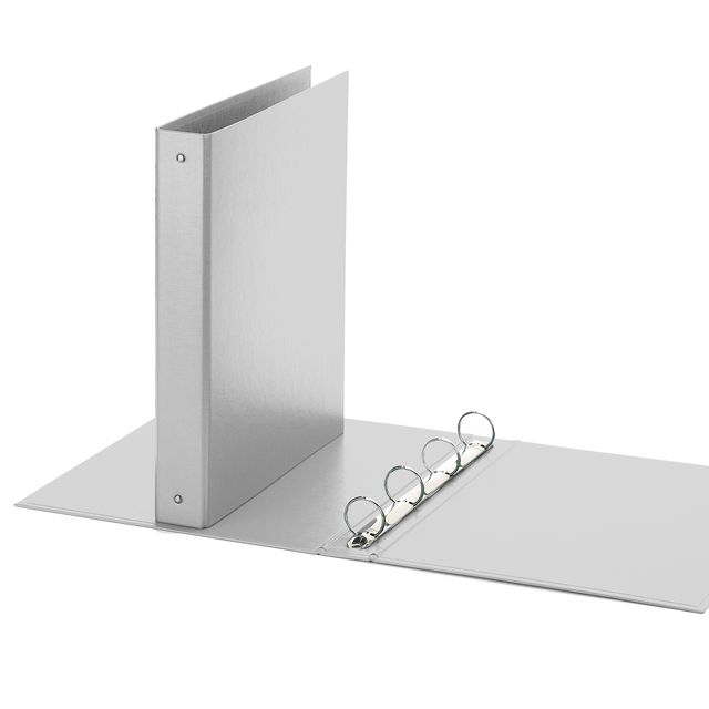 Raccoglitore Europa - 22 x 30 cm - 4 anelli tondi 30 mm - dorso 4 cm - grigio -…