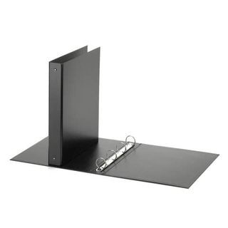Raccoglitore Europa - 22 x 30 cm - 4 anelli tondi 30 mm - dorso 4 cm - nero - F…