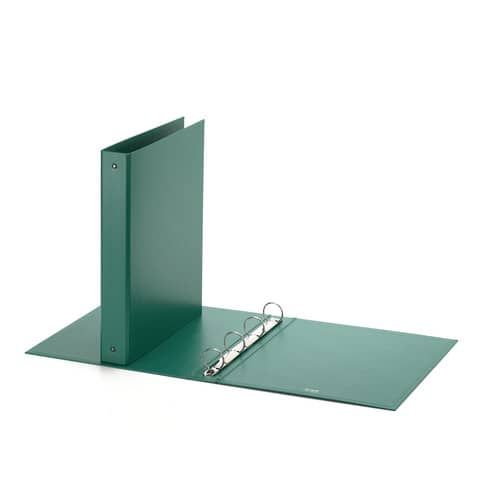 Raccoglitore Europa - 22 x 30 cm - 4 anelli tondi 30 mm - dorso 4 cm - verde - …