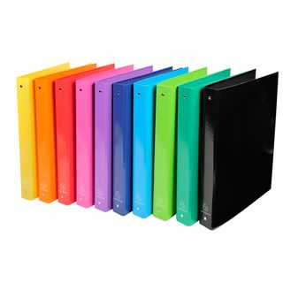 Raccoglitore Iderama - A4 - 4 anelli diametro 30mm - 10 colori assortiti - Exac…