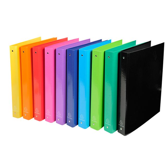Raccoglitore Iderama - A4 - 4 anelli diametro 30mm - 10 colori assortiti - Exac…
