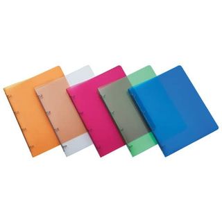 Raccoglitore Lumina - 22 x 30 cm - 4 anelli tondi 30 mm - PP - trasparente - Fa…