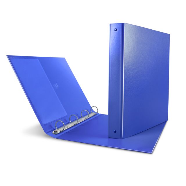 Raccoglitore Nettuno - 22 x 30 cm - 4 anelli a D 17 mm - dorso 3 cm - blu - Sei…