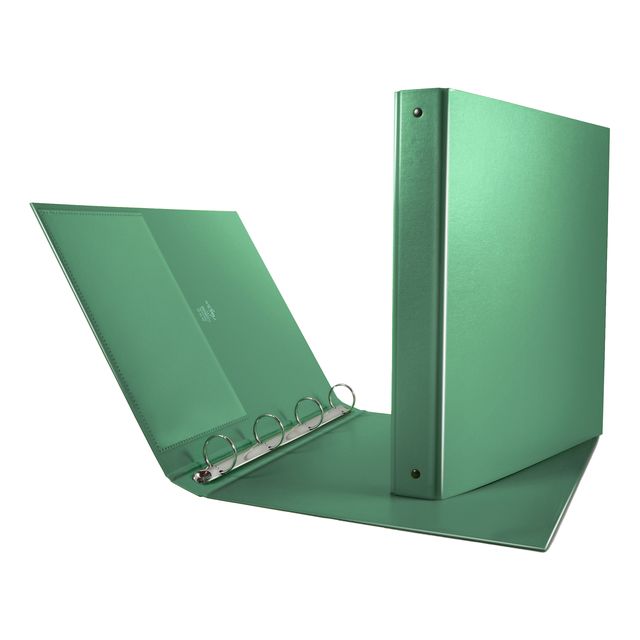 Raccoglitore Nettuno - 22 x 30 cm - 4 anelli a R 30 mm - dorso 3,5 cm - verde -…