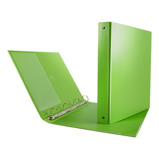 Raccoglitore Nettuno - 22 x 30 cm - 4 anelli a R 30 mm - dorso 3,5 cm - verde c…