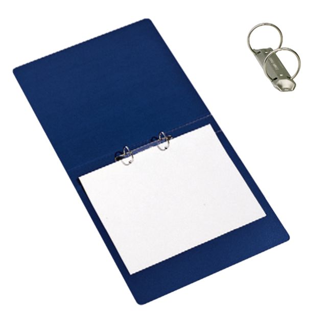 Raccoglitore Presspan - A4 - 2 anelli 25 mm - dorso 4 cm - blu - Cartotecnica d…