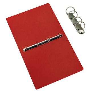 Raccoglitore Presspan - A4 - 4 anelli 25 mm - dorso 4 cm - rosso - Cartotecnica…