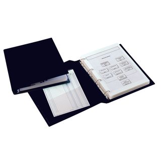 Raccoglitore Sanremo 2000 - 30 x 42 cm - 4 anelli a D 25 mm - dorso 4 cm - nero…
