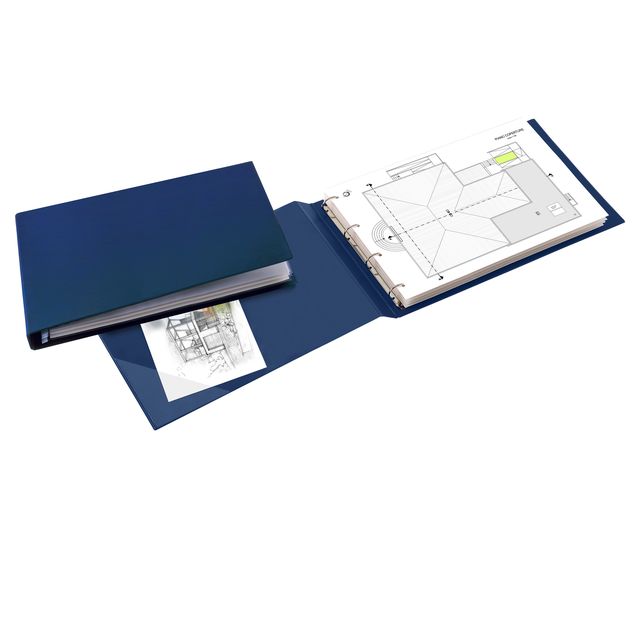 Raccoglitore Sanremo 2000 - 42 x 30 cm album - 4 anelli a D 25 mm - dorso 4 cm …