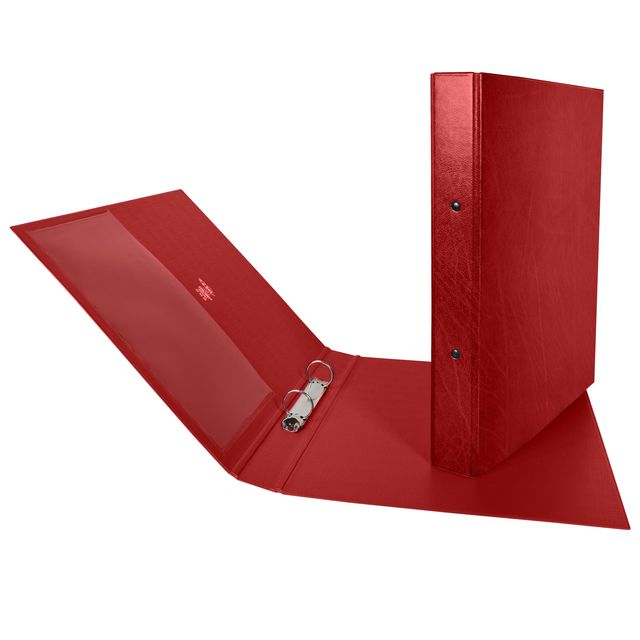 Raccoglitore Stelvio - 22 x 30 cm - 2 anelli a R 25 mm - dorso 3 cm - rosso - S…