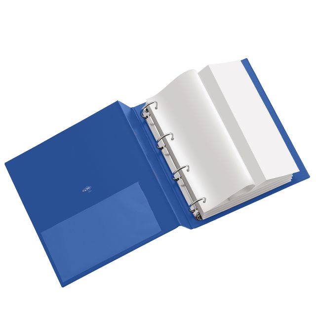 Raccoglitore Stelvio - 22 x 30 cm - 4 anelli a D 50 mm - dorso 7,5 cm - blu - S…