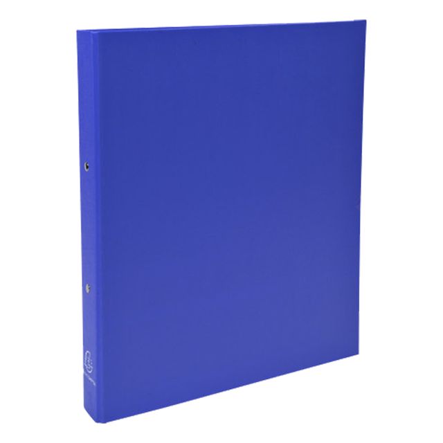 Raccoglitore foderato in PP - A4 - 2 anelli tondi 30 mm - dorso 4 cm - blu scur…