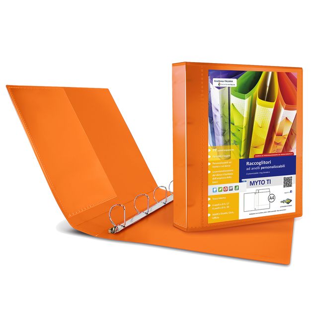 Raccoglitore personalizzabile Myto TI - 22 x 30 cm - 4 anelli a D 17 mm - dorso…