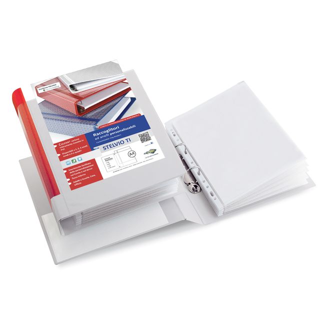 Raccoglitore personalizzabile Stelvio TI - 22 x 30 cm - 2 anelli a D 25 mm - do…