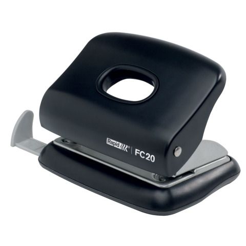 Rapid Fashion FC20 - Perforatore - 20 fogli - metallo, plastica ABS - nero
