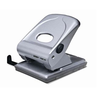 Rapid Fashion FMC40 - Perforatore - 40 fogli - metallo - argento brillante