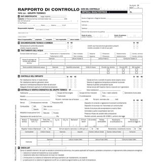 Rapporti controllo efficienza energetica reg. Lombardia - T1 A - 29,7 x 21,4 cm…