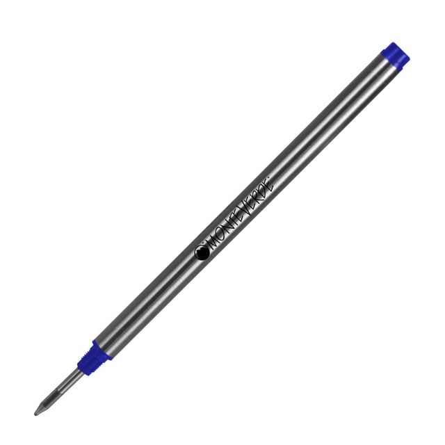 Refill in metallo per roller Montblanc - punta media - blu - Monteverde - conf.…