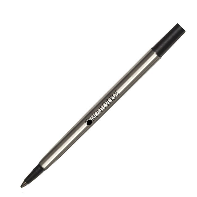 Refill in metallo per roller Parker - punta fine - nero - Monteverde - conf. 2 …