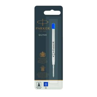 Refill sfera Quink standard - punta large - metallo - blu - Parker