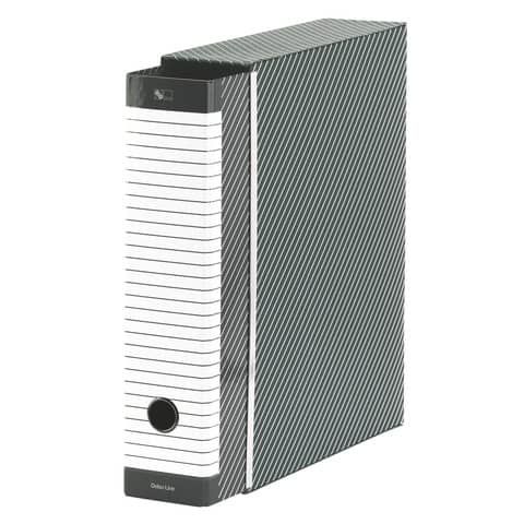 Registratore Delso Line G13 - dorso 8 cm - commerciale 23 x 30 cm - grigio - Es…