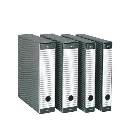 Registratore Delso Line G15 - dorso 8 cm - protocollo 23 x 33 cm - grigio - Ess…