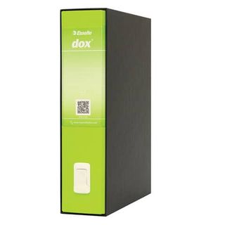 Registratore Dox 2 - dorso 8 cm - protocollo 23 x 34 cm - greenery - Esselte Dox