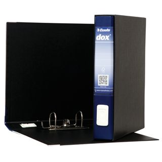 Registratore Dox 4 - dorso 5 cm - commerciale 23 x 29,7 cm - blu - Esselte Dox