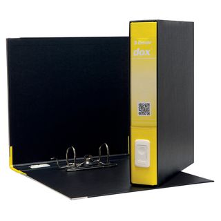 Registratore Dox 4 - dorso 5 cm - commerciale 23 x 29,7 cm - giallo - Esselte D…