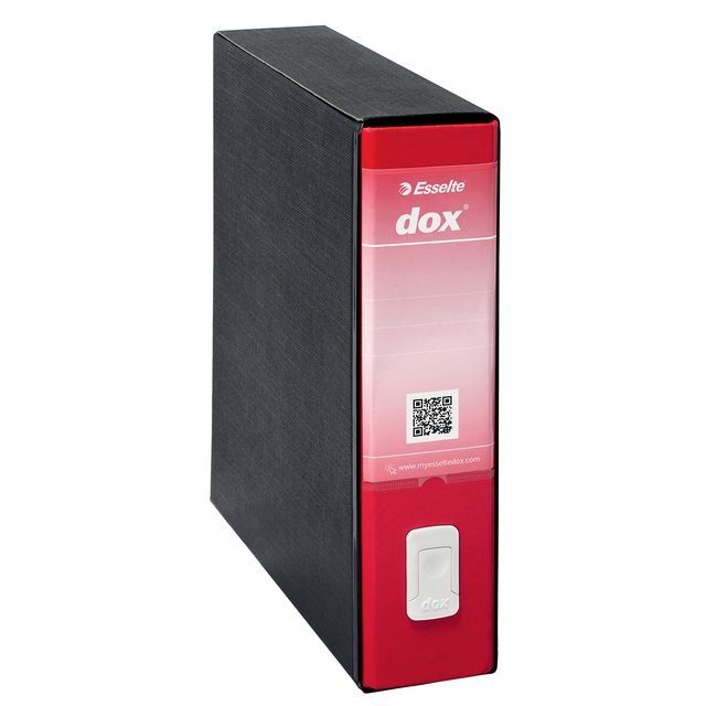 Registratore Dox 9 - dorso 8 cm - 35 x 31,5 cm - rosso - Esselte Dox