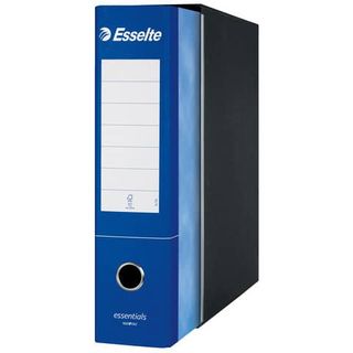 Registratore Essentials G75 - dorso 8 cm - protocollo 23 x 33 cm - blu - Esselte
